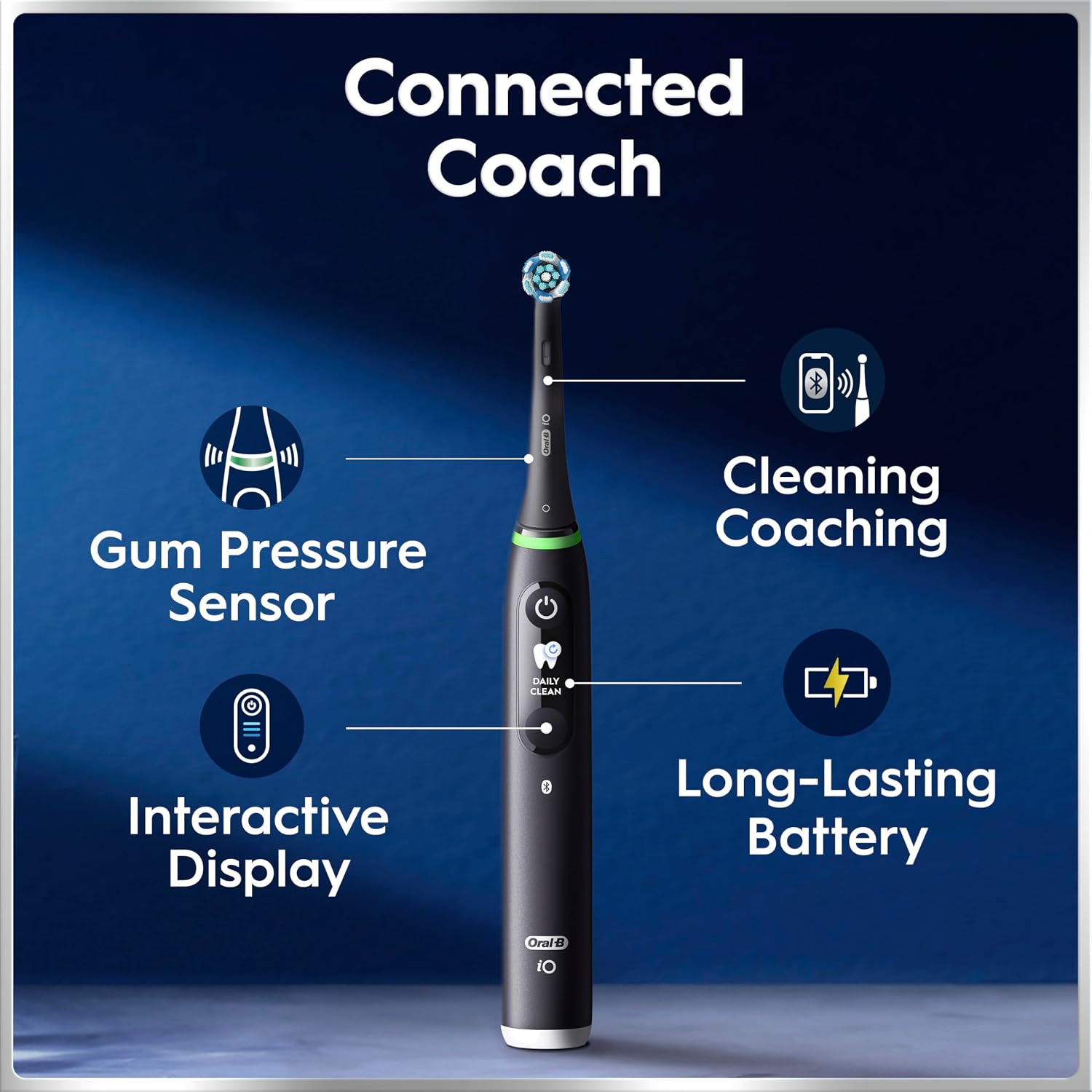 Detalle 2 de Oral-B iO Deep Clean Deep Clean + Protect Electric Toothbrush with 2 Heads
