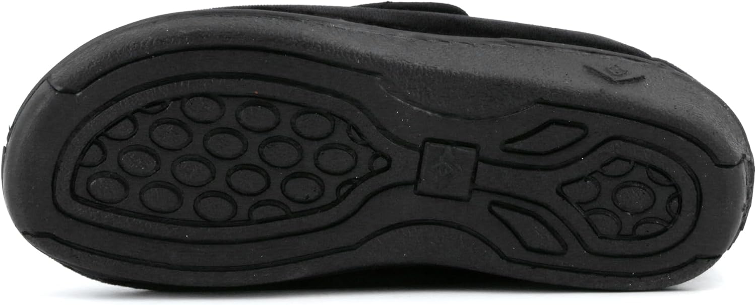 Detalle de JOMIX winterpantoffels voor dames met klittenband, warme voering en antislipzool