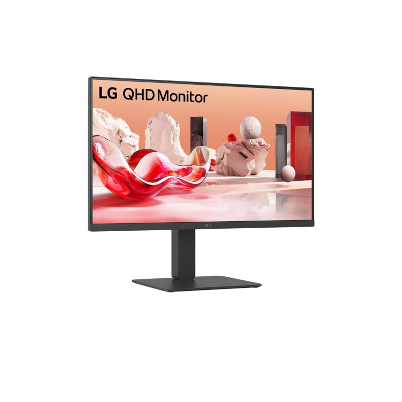 Detalle de LG 27BA54QB-B: Monitor 27" QHD IPS con HDR, altura ajustable y USB KVM para productividad