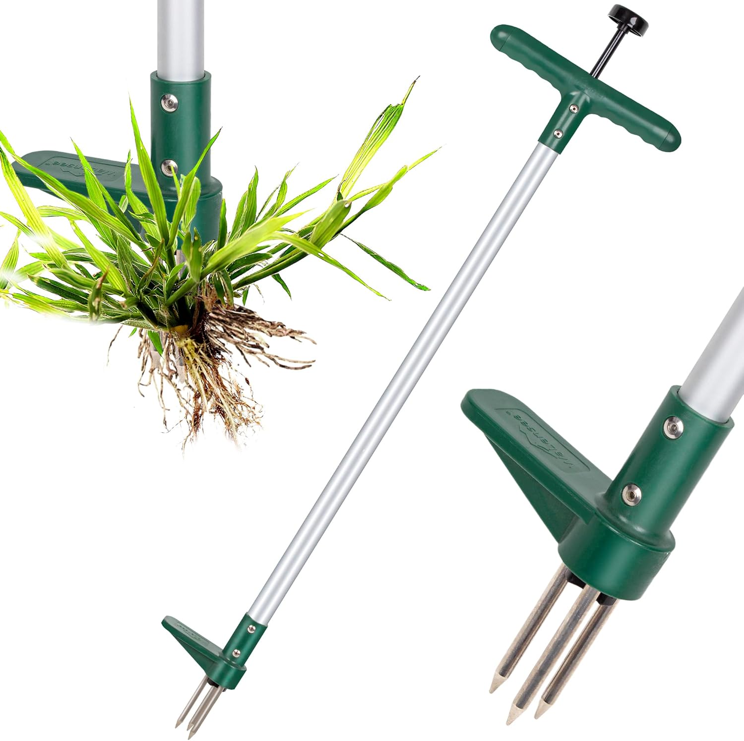Detalle de Walensee Weed Puller stand-up weeder with 3 claws and long handle