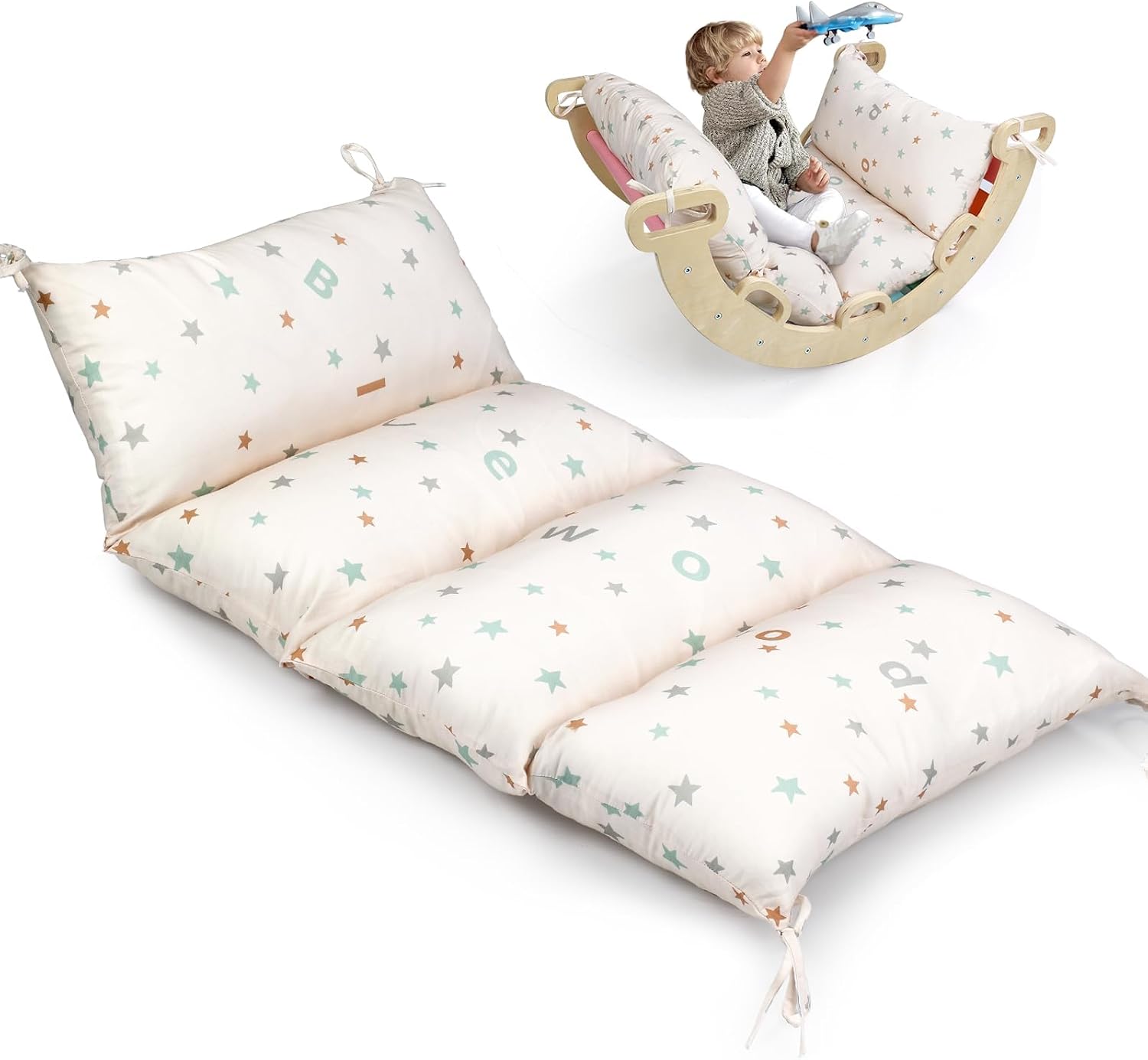 Detalle de BlueWood GTD01 Climbing Arch Cushion, Cotton Cover and Non-Slip Straps