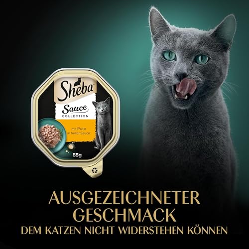 Thumbnail 7 de SHEBA Schale Nassfutter für Katzen Sauce Collection mit Pute in heller Sauce – 2 x 11 x 85 g