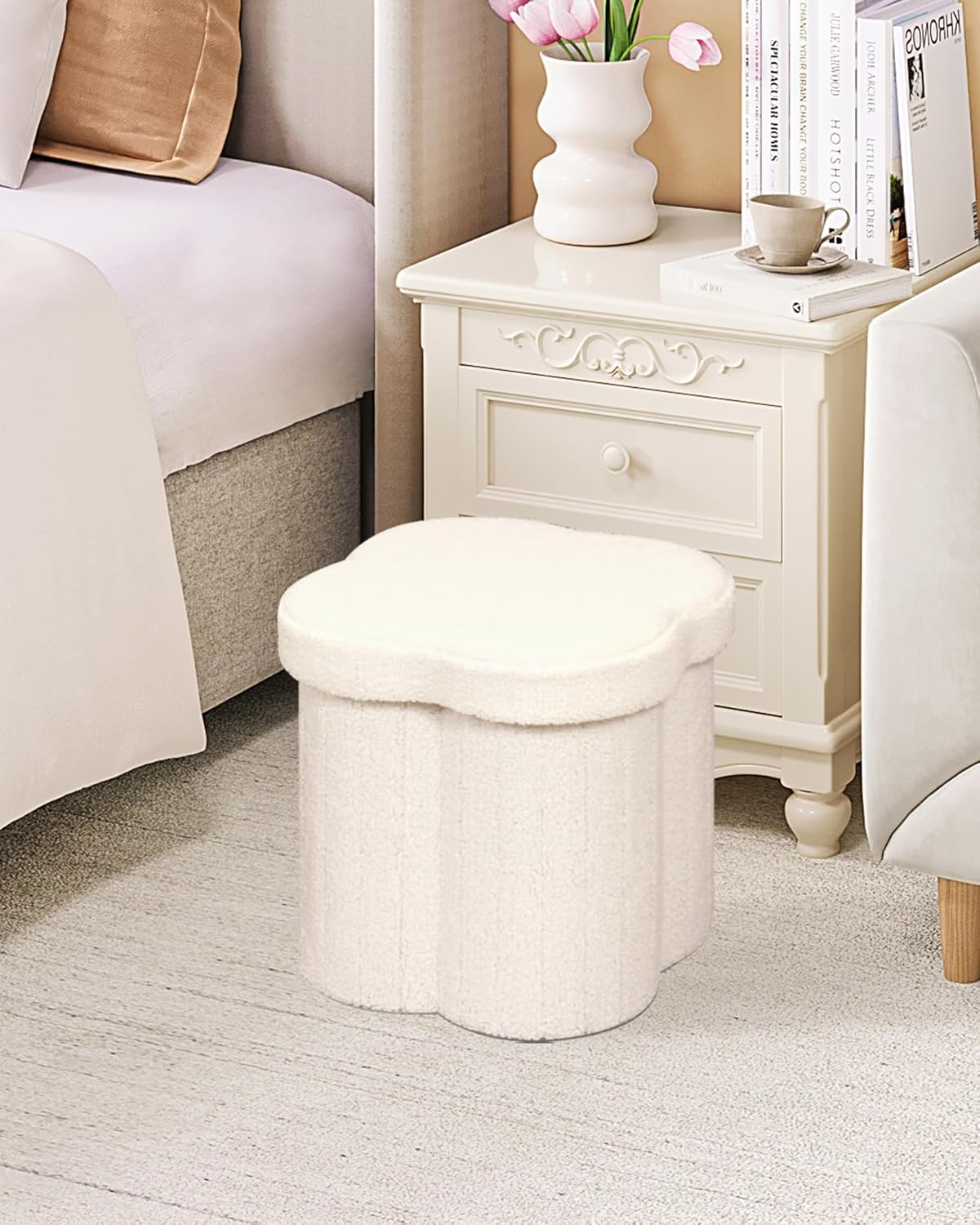 Thumbnail 4 de B FSOBEIIALEO Flower Storage Ottoman 12.6"