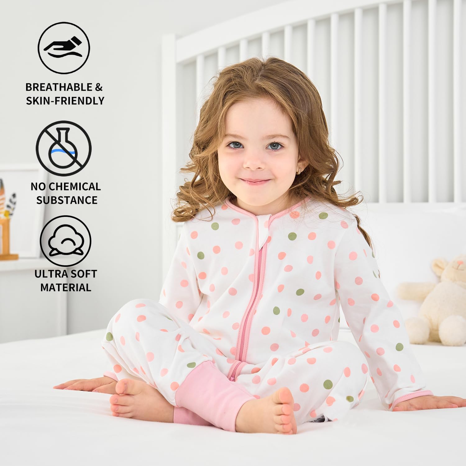 Thumbnail 5 de Baby Schlafsack Sommer mit Füßen 0,5 TOG aus 100% Baumwolle mit Ärmeln