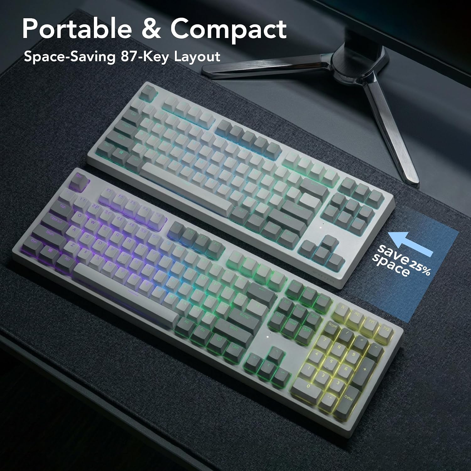 Detalle de TECWARE 87-Key Mechanical Keyboard