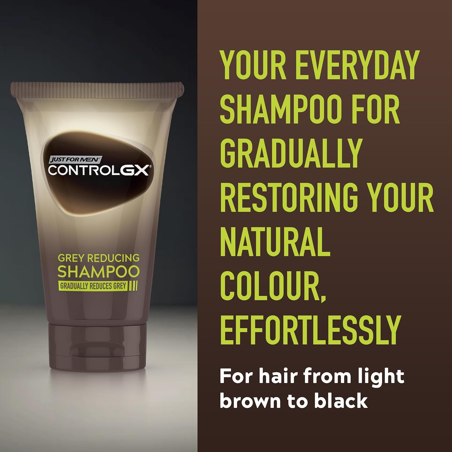 Detalle de Just For Men Control GX Grey Reducing Shampoo: A practical strand-by-strand colour refresh