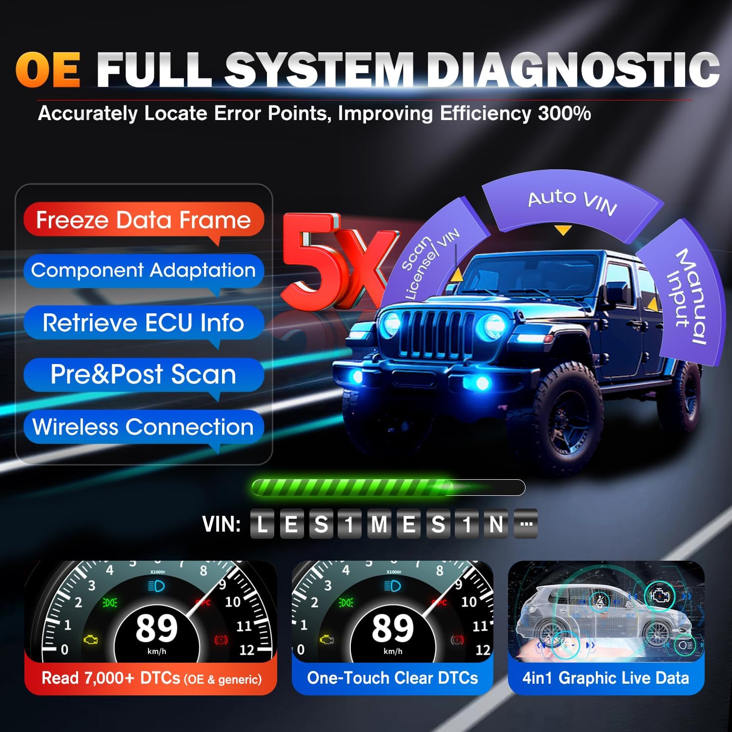Thumbnail 5 de Autel MaxiCOM MK900BT 8-inch diagnostic scanner