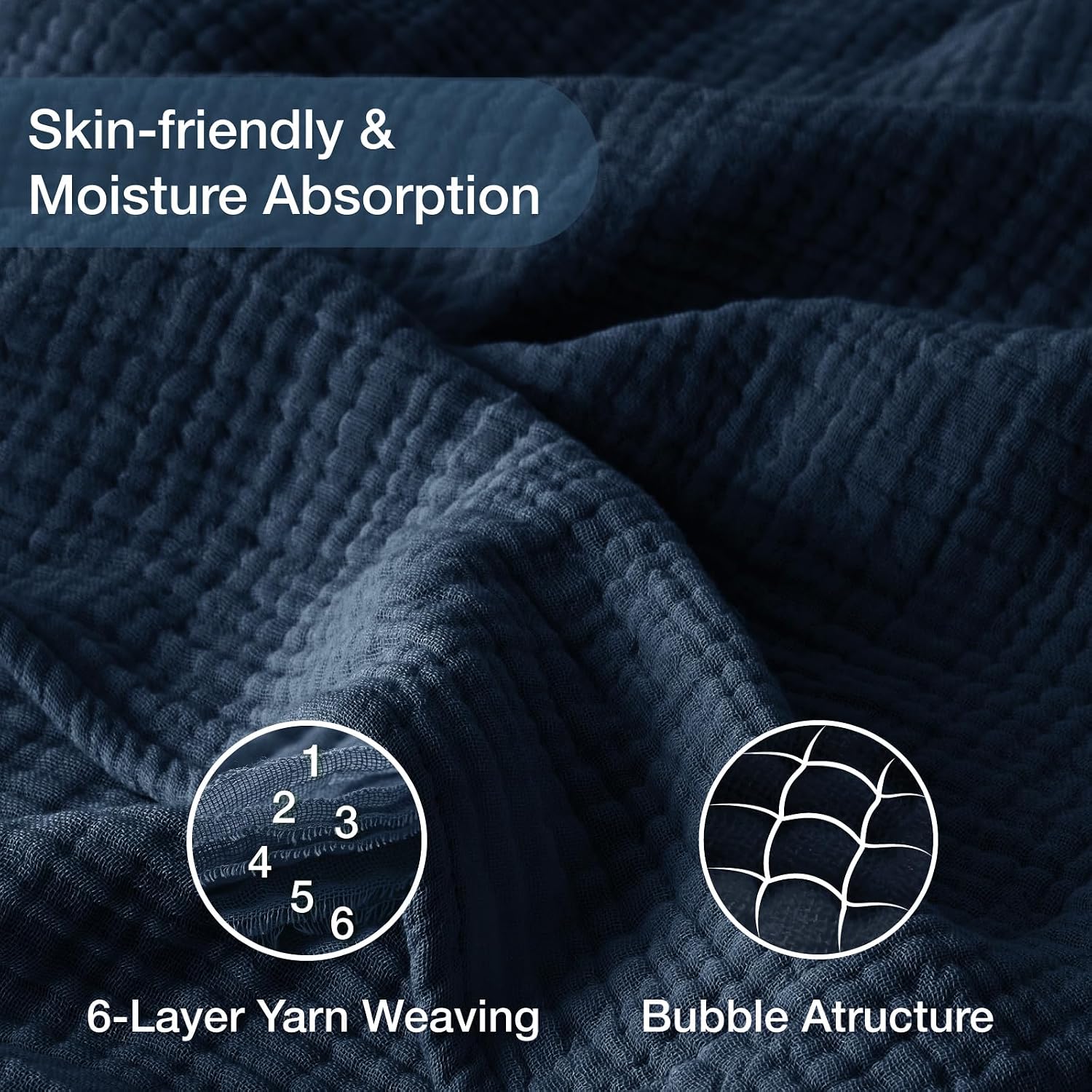 Thumbnail 5 de Kozyhvn King 100% Cotton Muslin Blanket