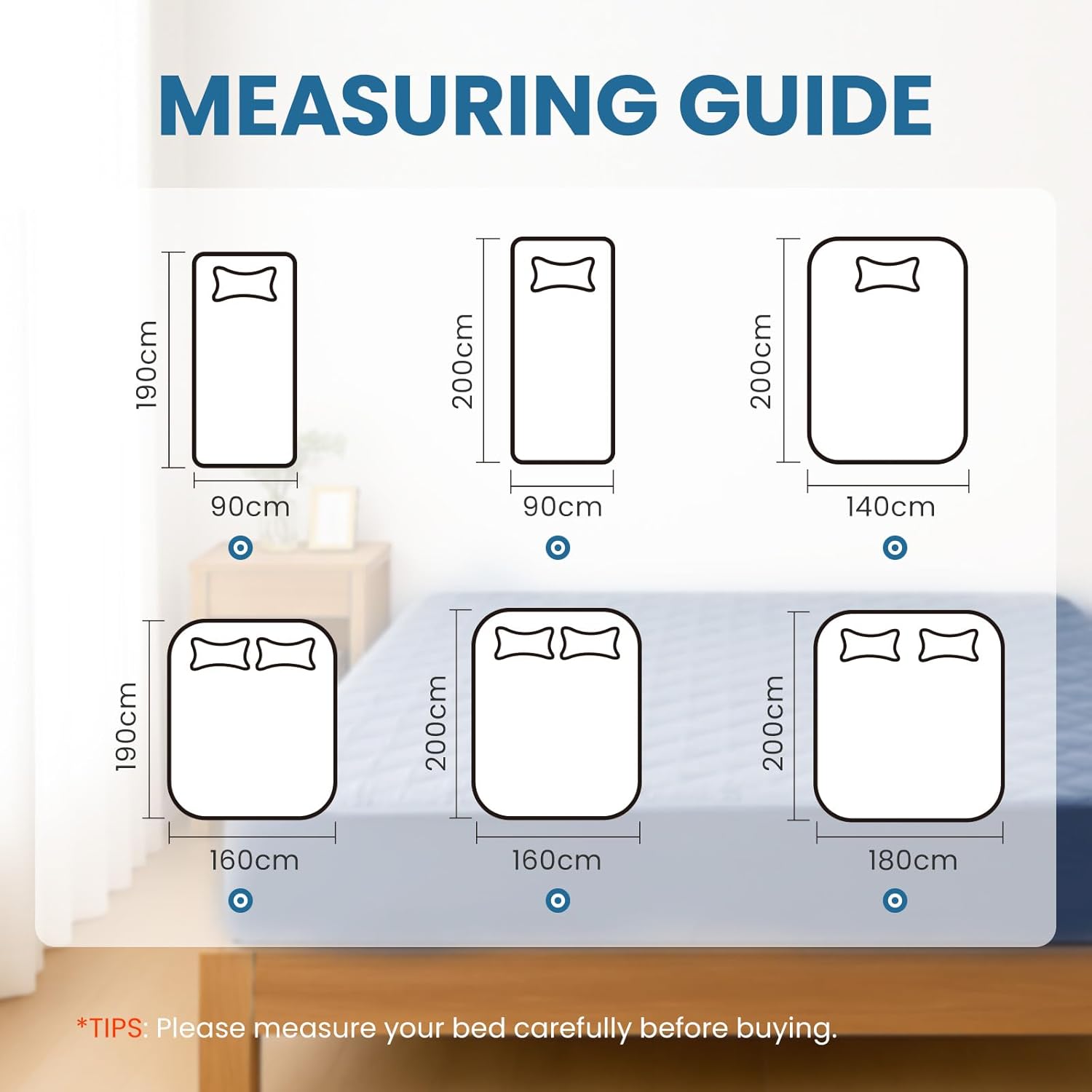 Thumbnail 5 de Ystyle protège-matelas imperméable 140x200 cm anti-acariens, lavable et élastique sur 4 côtés