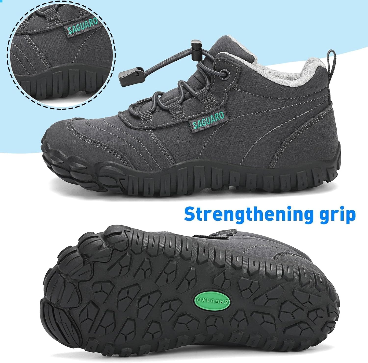 Thumbnail 5 de SAGUARO Enfants Chaussures de Trail Barefoot – Légeres, Respirantes et Confortables (26-36 EU)