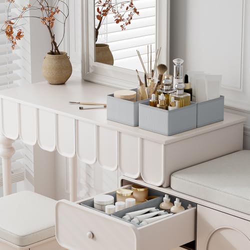 Detalle de DIMJ Organizador Cajones: Juego de 12 Cajas Plegables de Tela para Ropa y Accesorios