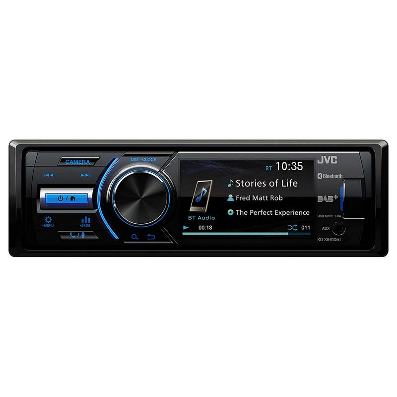 Detalle 2 de JVC KD-X561DBT: Autoradio con DAB+, Bluetooth y cámara trasera para coche