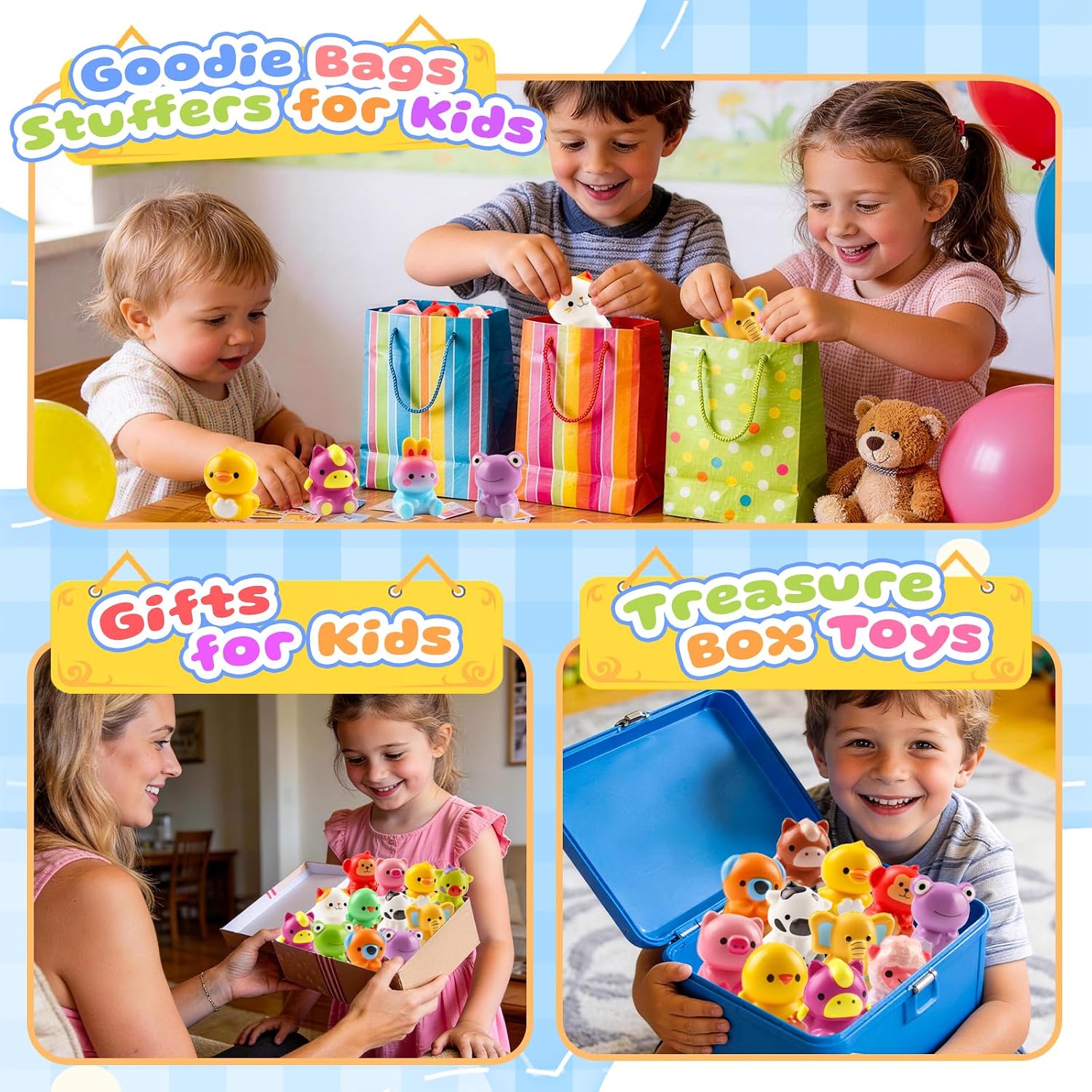 Thumbnail 5 de KissFuture Animal Squishy Toys 24-Pack