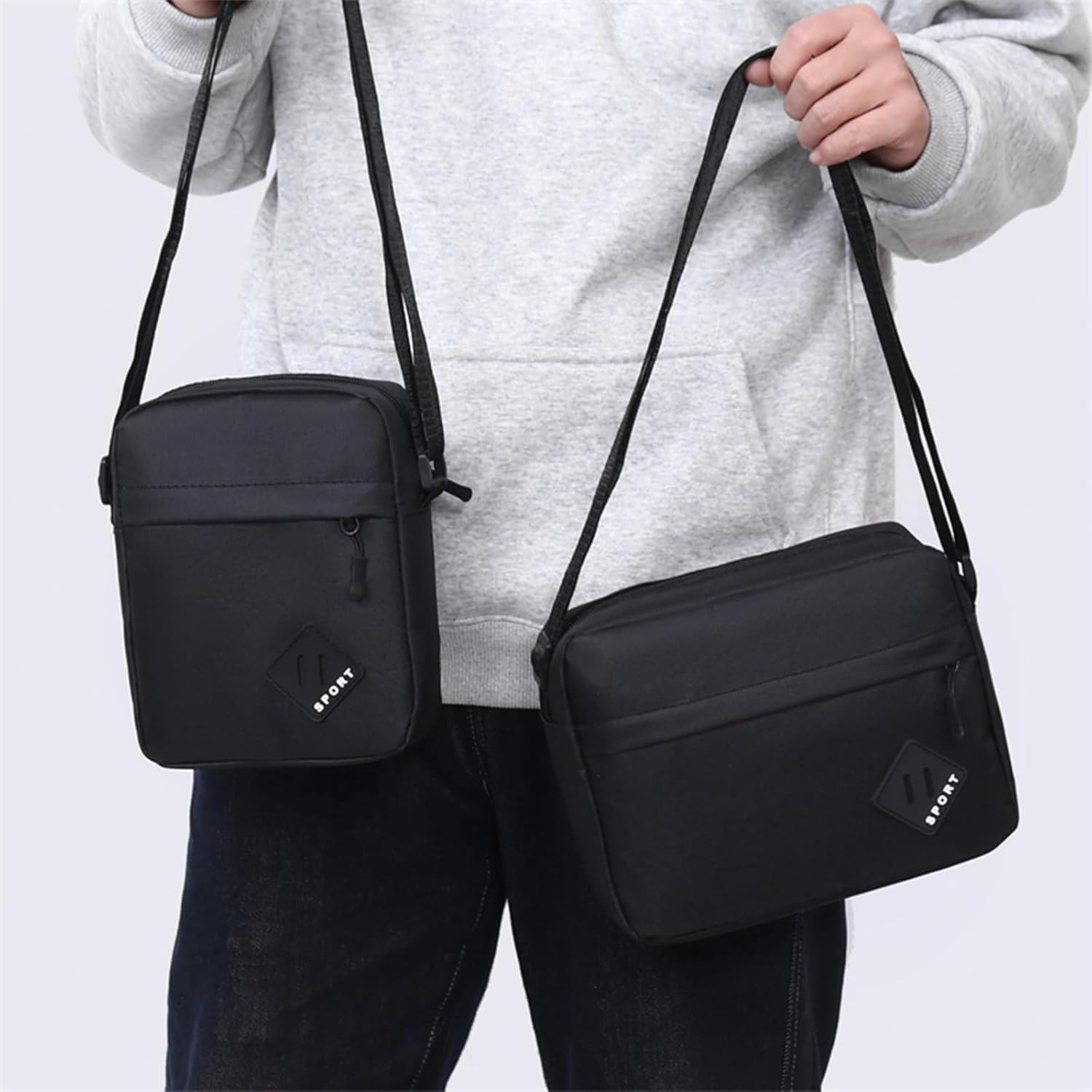 Thumbnail 2 de Aucuu Men's Shoulder Bag: Oxford Crossbody, Waterproof, Lightweight Daily Companion