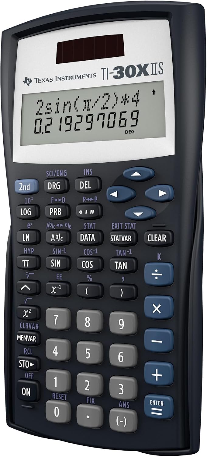 Detalle 2 de TI-30XIIS Scientific Calculator, Black by Texas Instruments