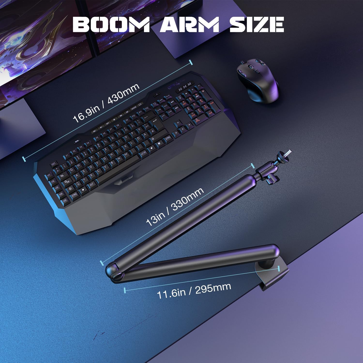 Thumbnail 6 de FIFINE BM88 Low Profile Microphone Boom Arm Stand for Gaming Streaming