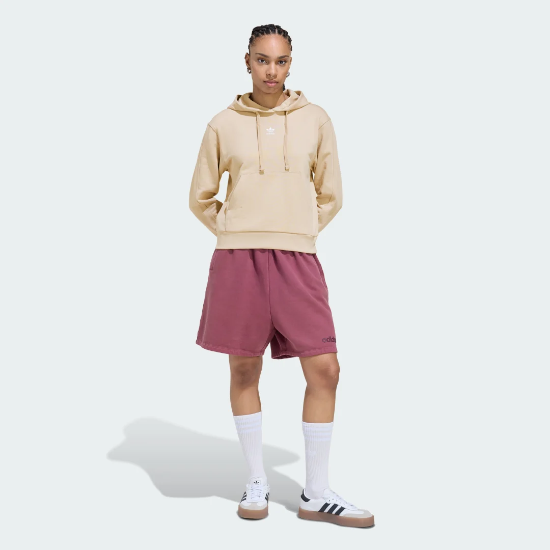 Thumbnail 2 de CLÁSICA SUDADERA DE FELPA CON CAPUCHA ESSENTIALS de Adidas – comodidad atemporal en beige