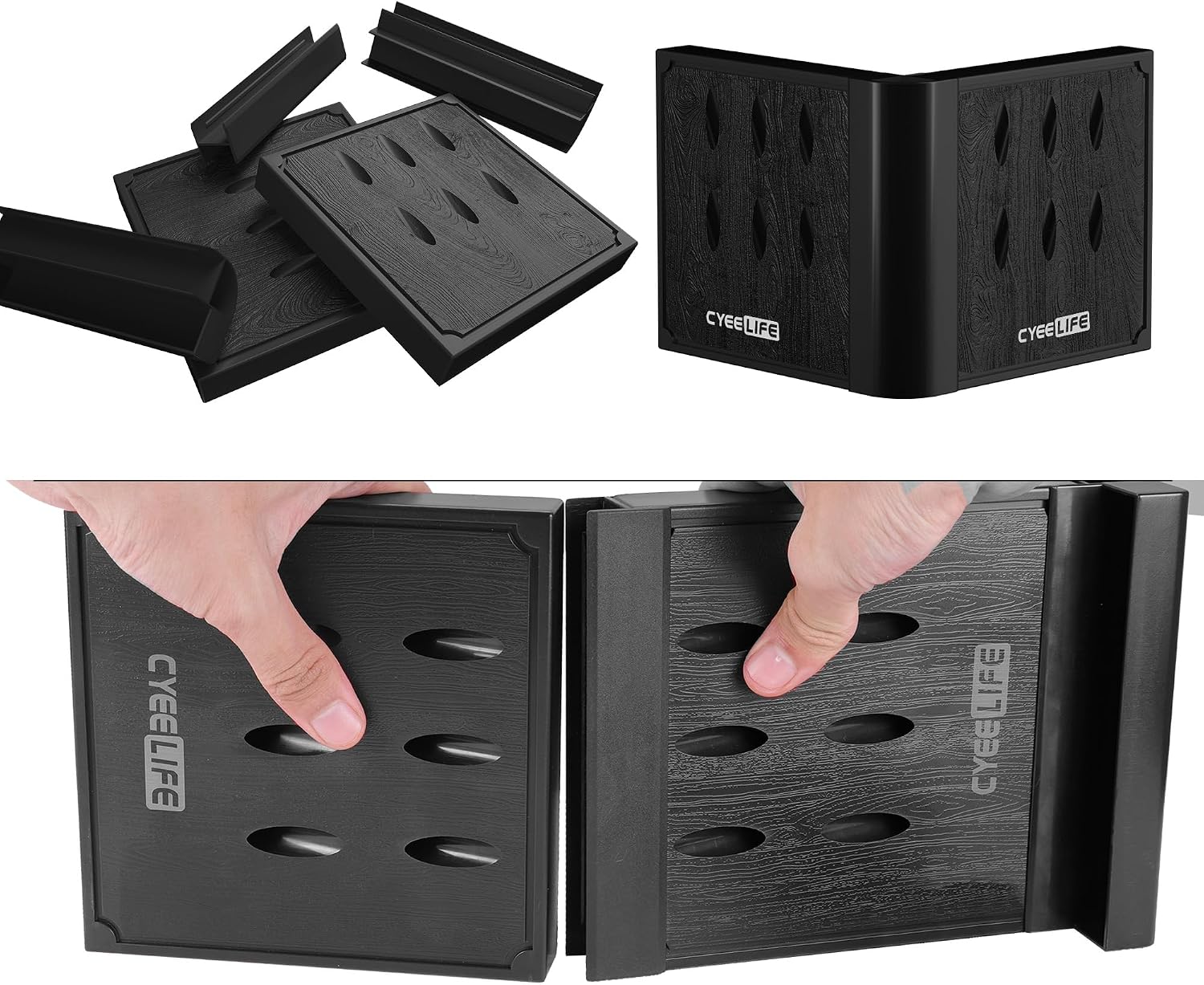 Thumbnail 3 de CyeeLife Plastic Darts Stand & Holder Black for 12 Darts – Assemblable & Detachable Pro Accessories