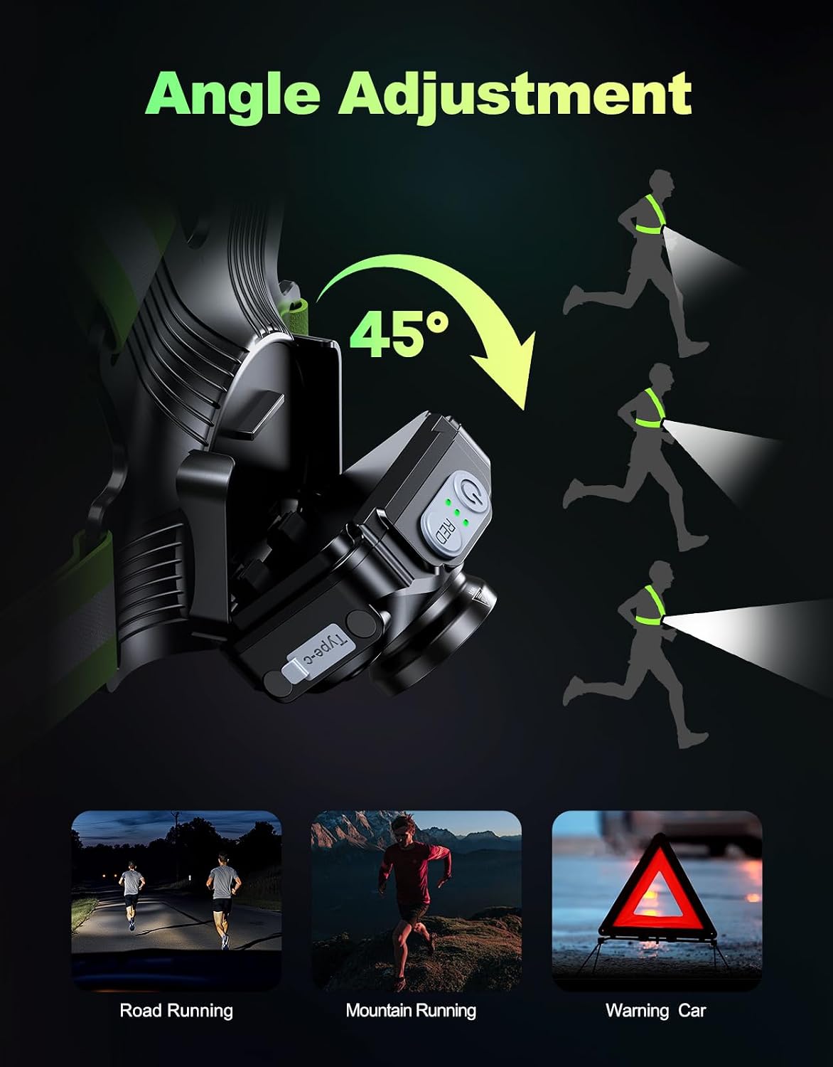 Detalle de ISEYOU Running Chest Light 500 lumens