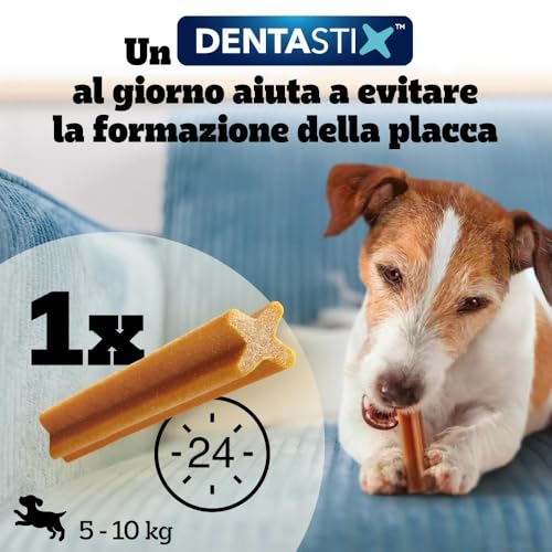 Detalle de Pedigree Dentastix Snack per l'igiene orale per Cane Piccolo 5-10 kg – 105 pezzi