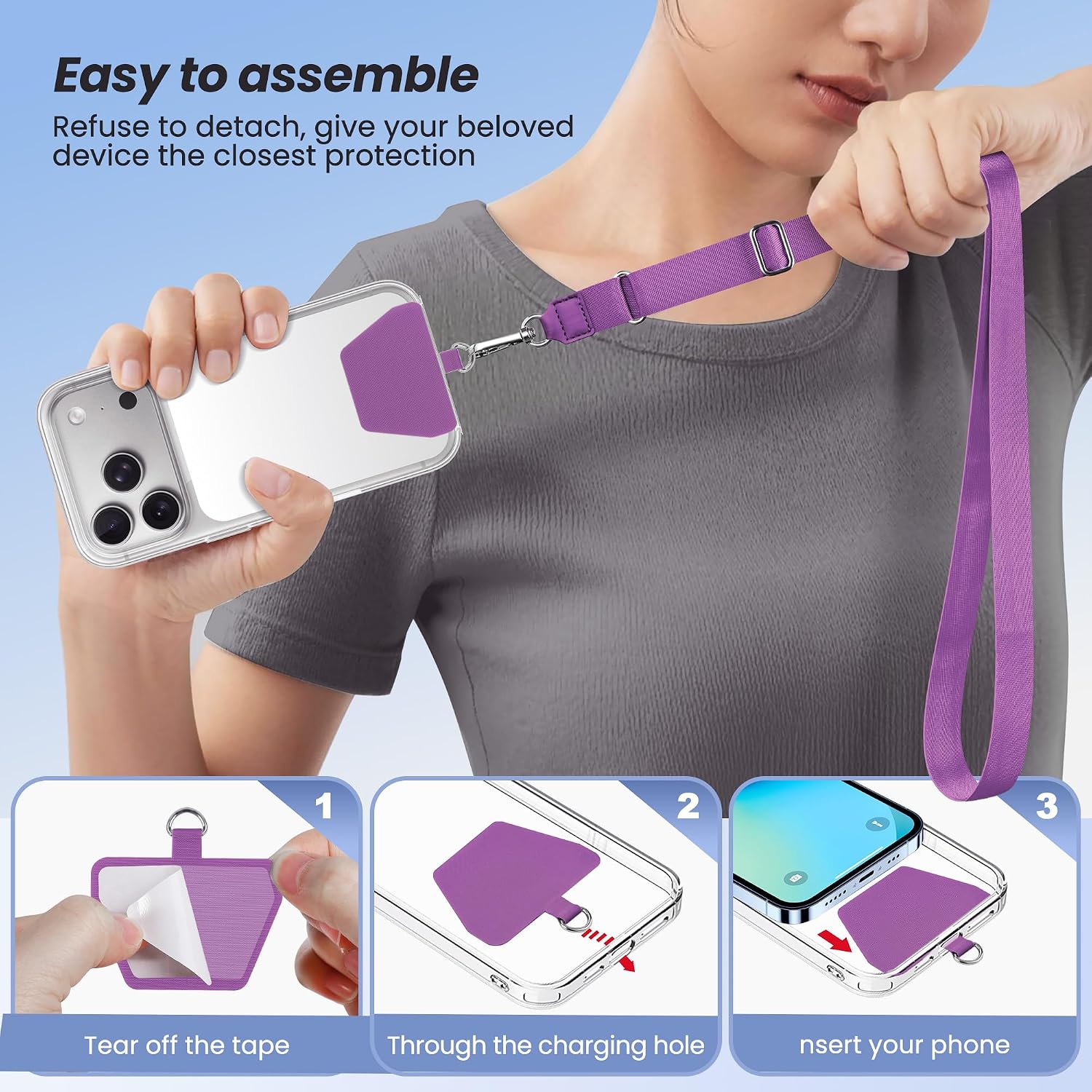 Detalle de takyu Phone lanyard strap 2 pack