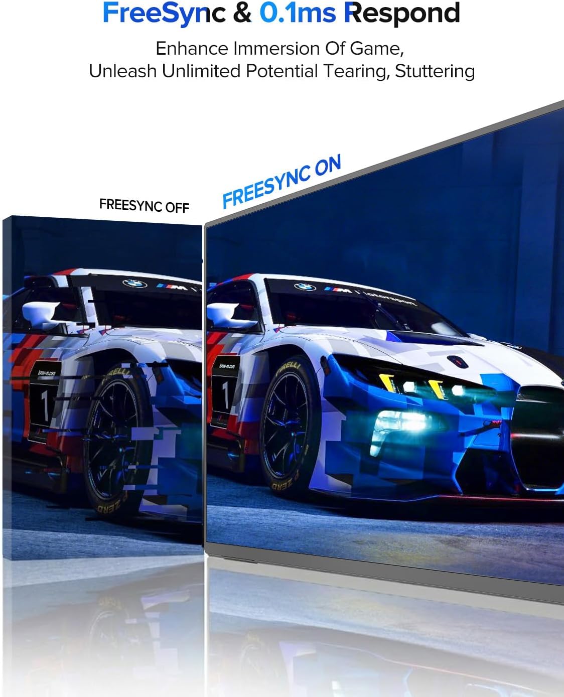 Thumbnail 2 de Newsoul 21.5-inch Portable Monitor (100Hz) with QLED Color, Built-in Stand, USB-C/HDMI, VESA Support