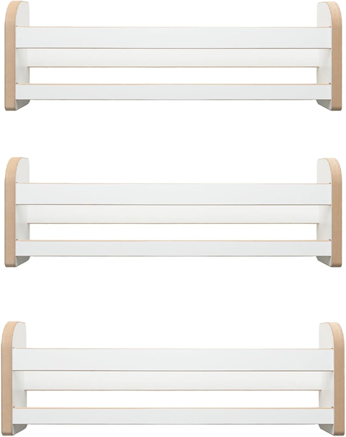 Thumbnail 5 de MAMOI Set di 3 mensole per bambini in legno: libreria Montessori da parete