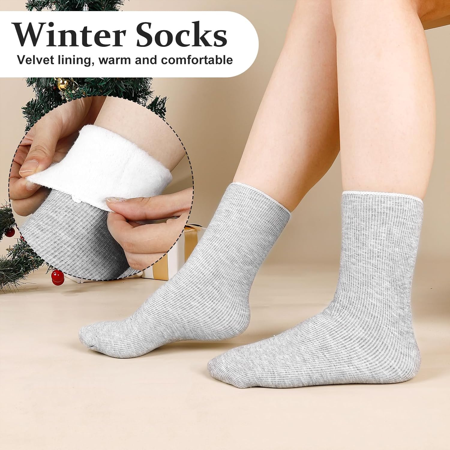 Thumbnail 5 de GSrenyu Knitted Hat Scarf and Gloves Set 4‑piece