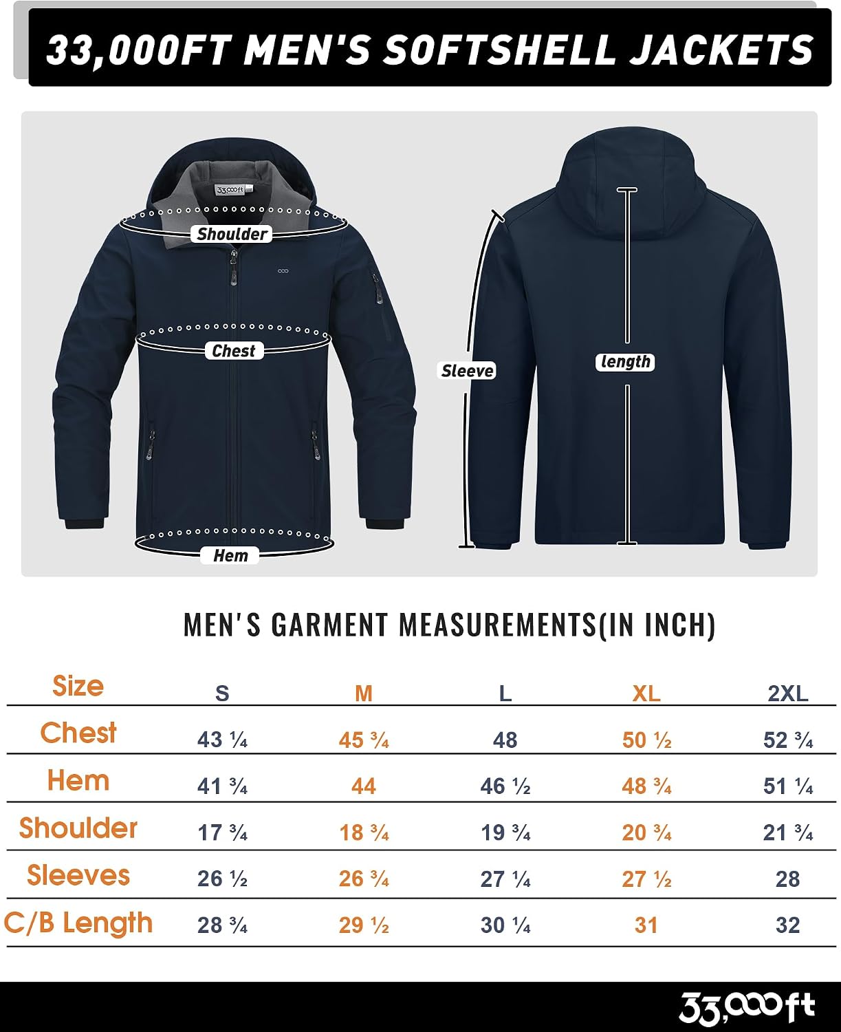 Thumbnail 4 de 33,000ft Men’s Waterproof Softshell Jacket 8000mm