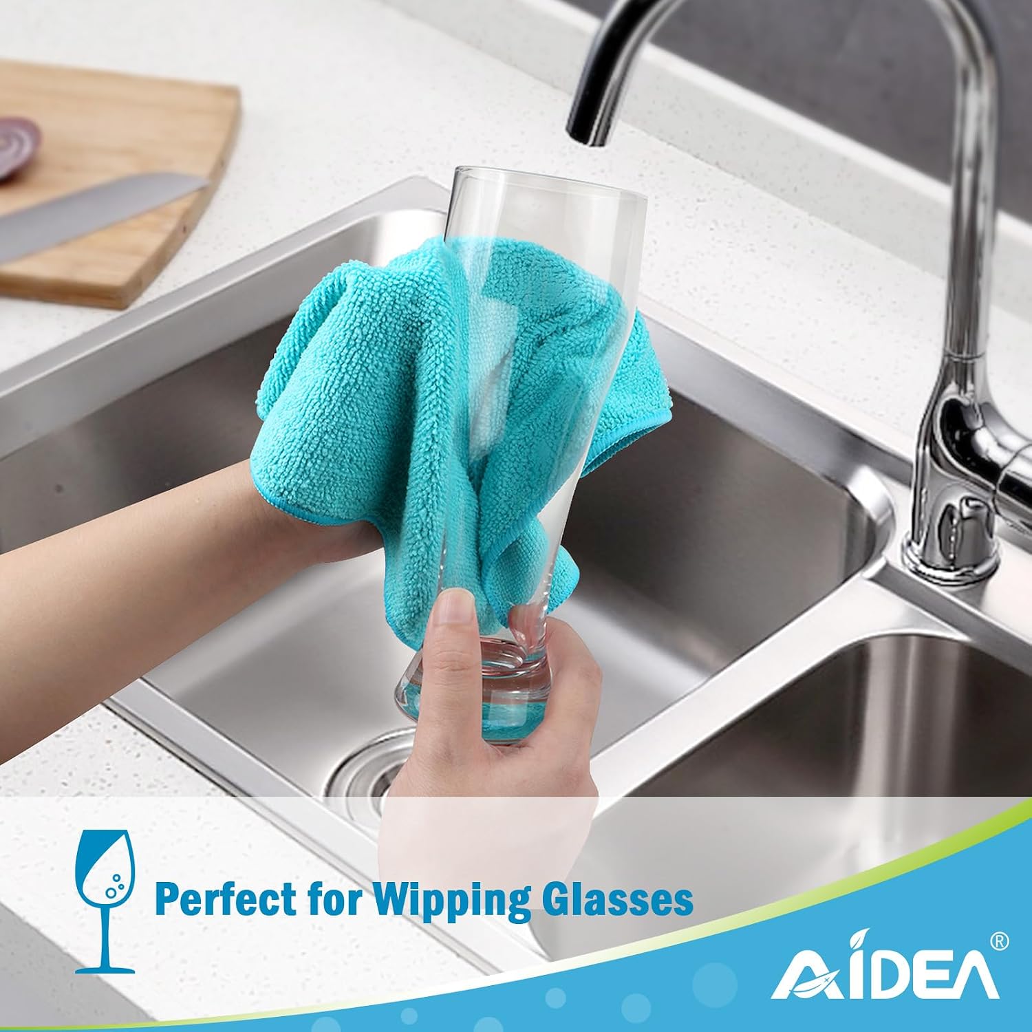 Detalle de AIDEA Microfibre Cloth 12 pack, 30 x 30 cm