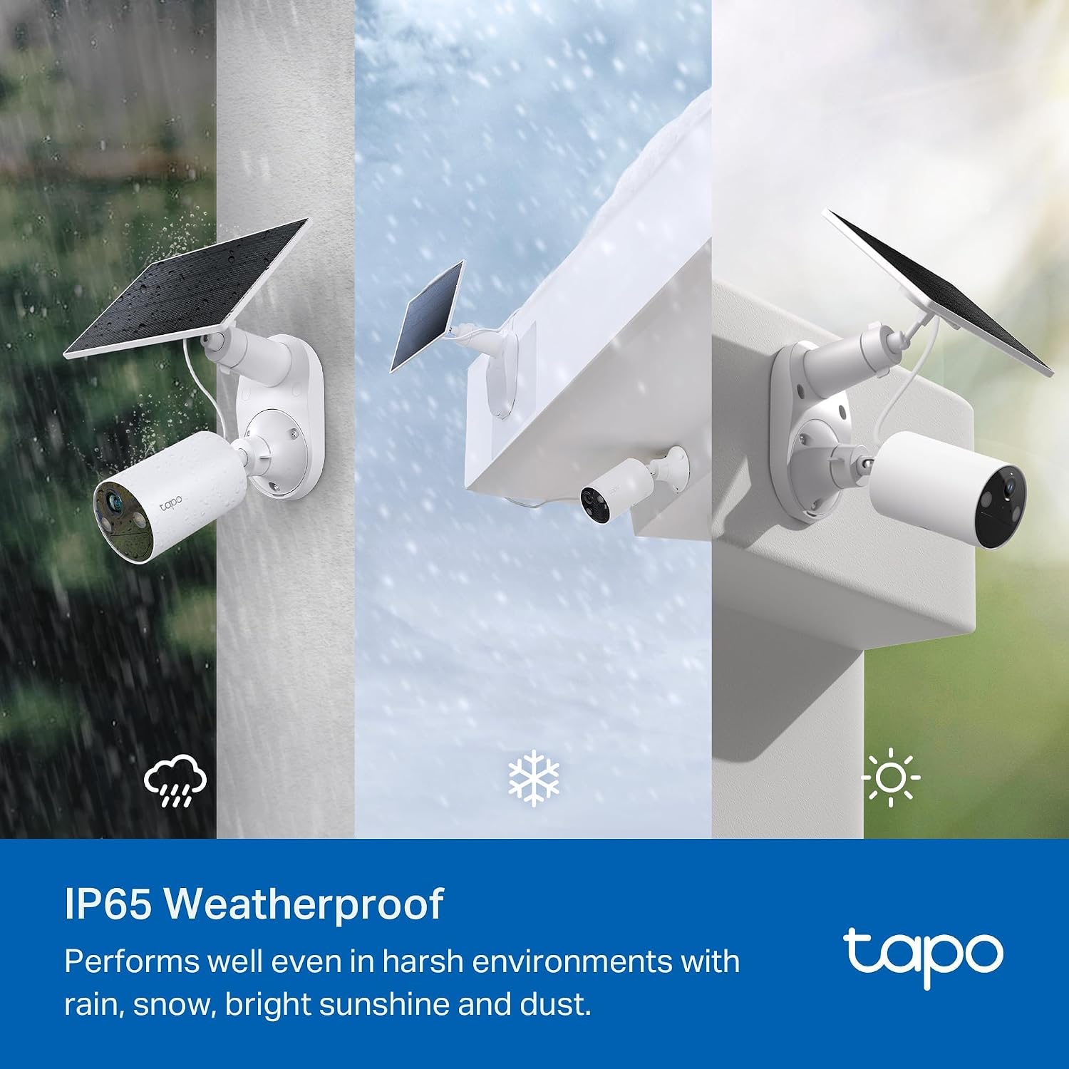 Detalle 2 de Tapo TC82 2K 3MP Battery Solar Security Camera