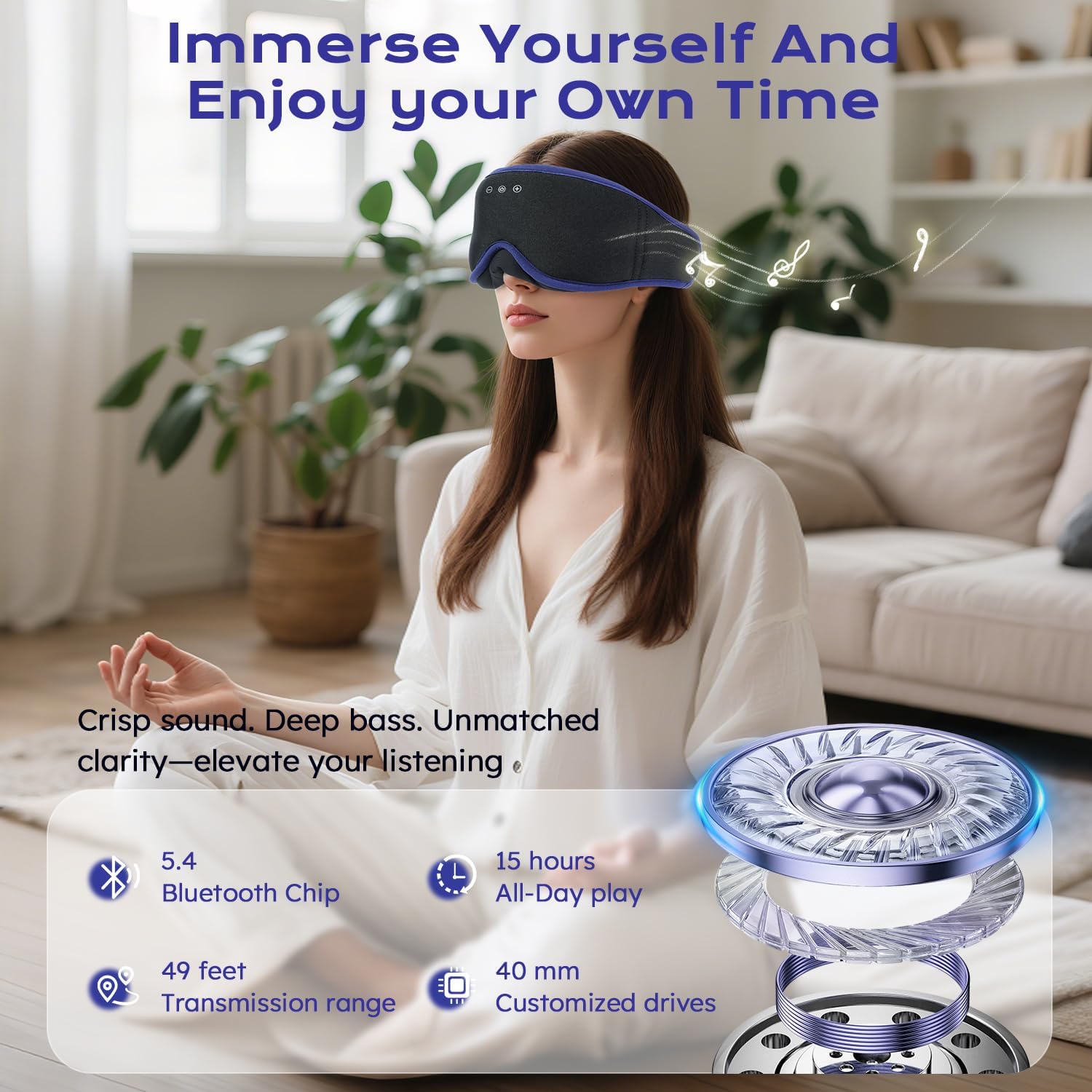 Thumbnail 3 de LC-dolida Bluetooth Sleep Mask Headphones