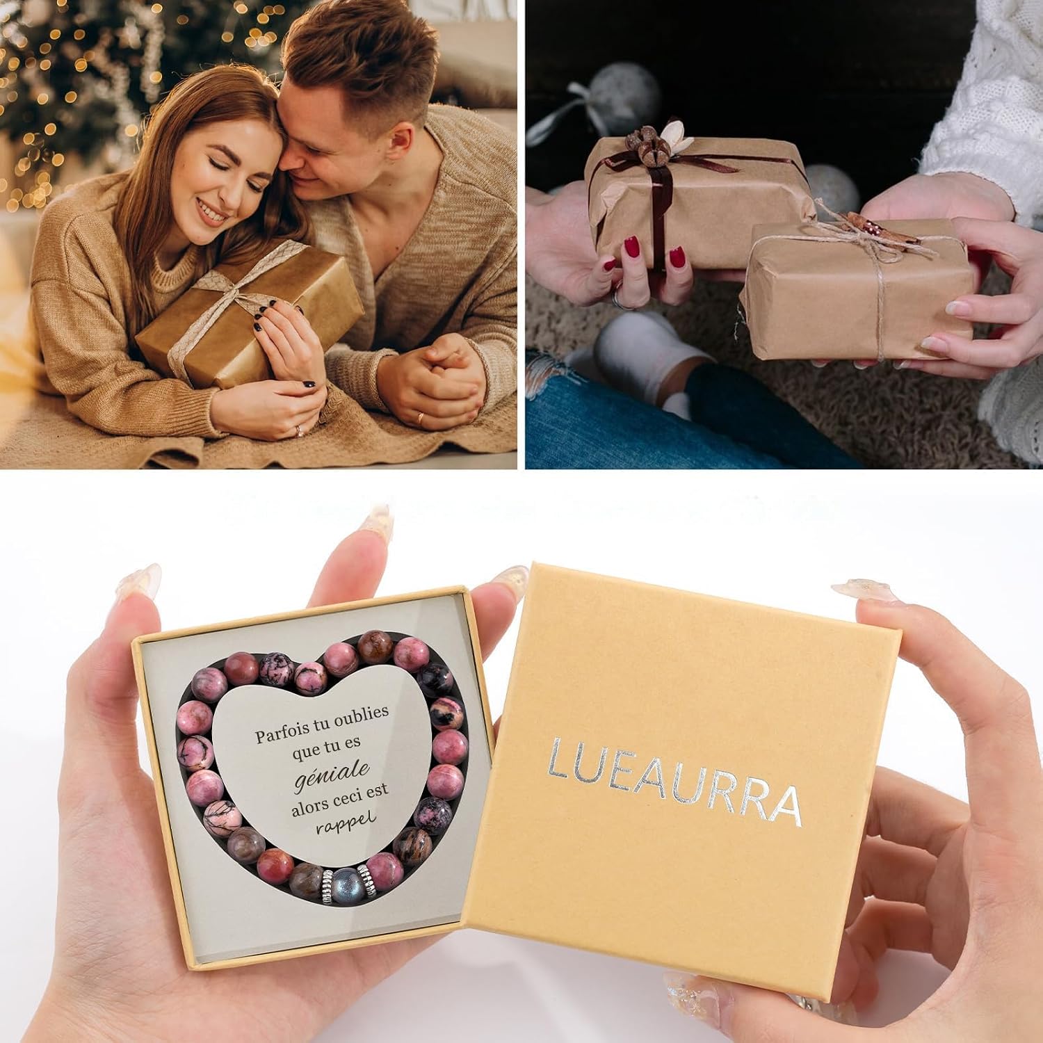 Thumbnail 1 de Lueaurra Bracelet pierres naturelles 17–19 cm 💍