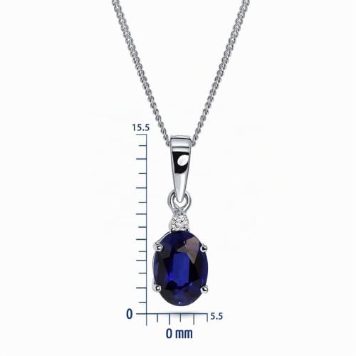 Detalle 2 de MIORE collana con zaffiro blu