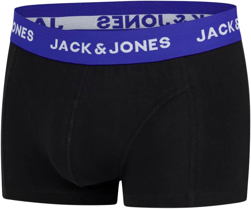 Detalle de JACK & JONES Boxershorts Herren 6er Pack Basic Trunk – klassischen Komfort in bunten Farben