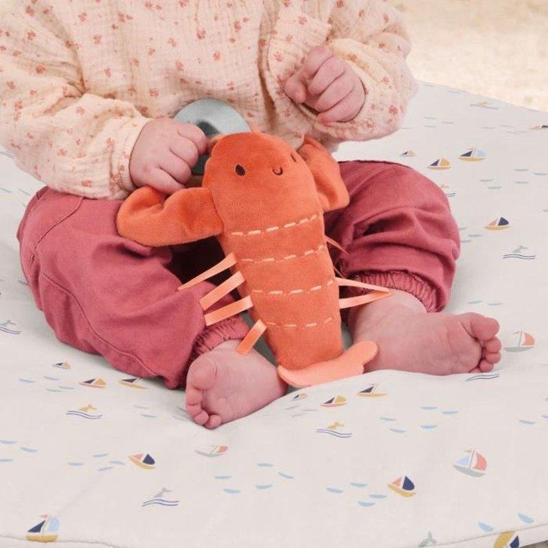 Detalle 2 de Alfombra de Juego Ingenuity Cozy Spot Reversible y Plegable con Arco de Madera
