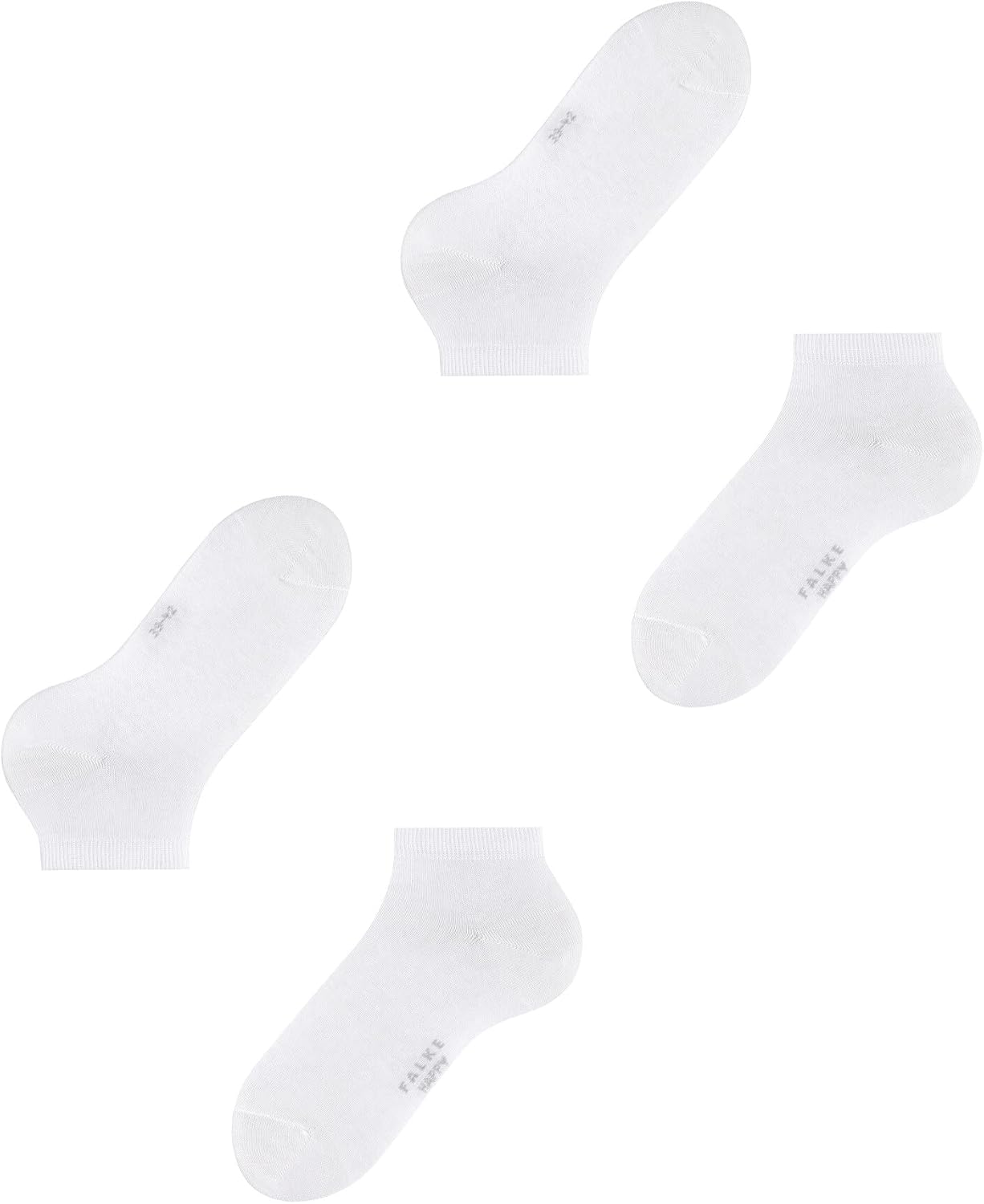 Detalle de FALKE Herren Happy 2-Pack Sneakersocken – atmungsaktive Baumwolle, verstärkt, Allrounder, kurz, 2 Paar