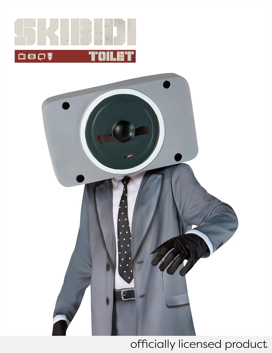 Thumbnail 6 de Rubies Skibidi Toilet Speakerman Costume for Kids, Size Small (6/7)