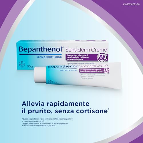 Detalle de Bepanthenol Sensiderm Crema Idratante per Dermatite Atopica 50g