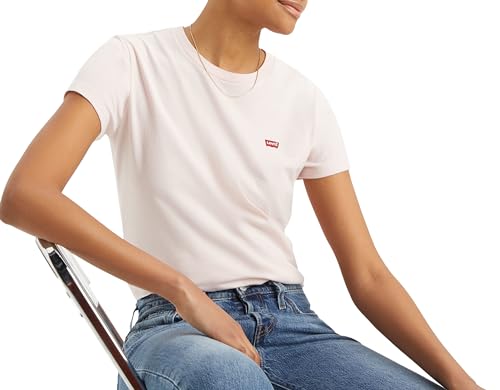 Detalle de Levi's Perfect Tee para Mujer (Potpourri, talla M) — una camiseta suave y versátil para el día a día