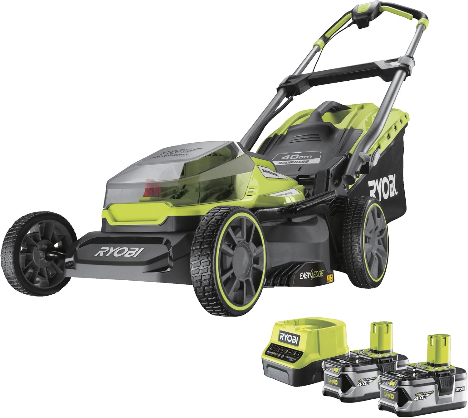 Detalle 2 de RYOBI RY18LM37A-240 tosaerba 18V con 2 batterie 4,0Ah