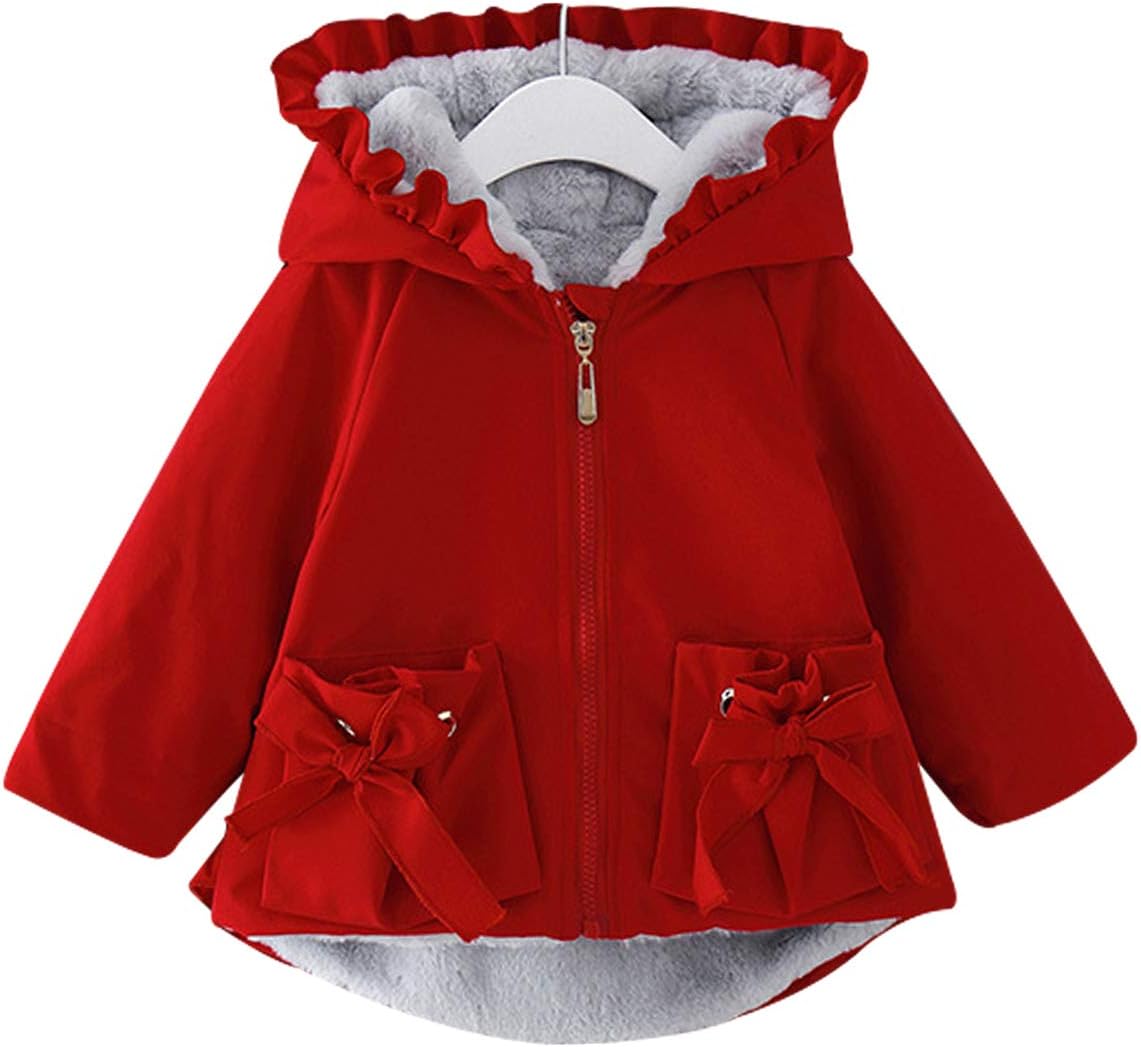 Detalle de Famuka Infant Winter Baby Girls Coat