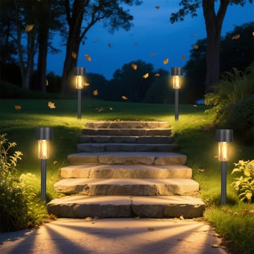 Thumbnail 7 de Hqynss Lampes Solaires Extérieur Jardin – Lot de 12, IP65, Éclairage Blanc Chaud 3000K