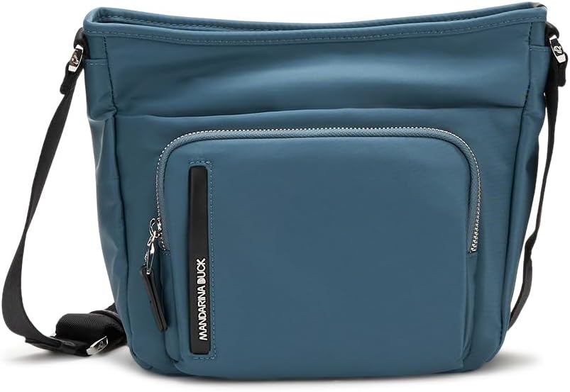 Thumbnail 6 de Mandarina Duck Hunter Crossover, Femme — sac crossover en nylon brillant avec détails cuir synthétique