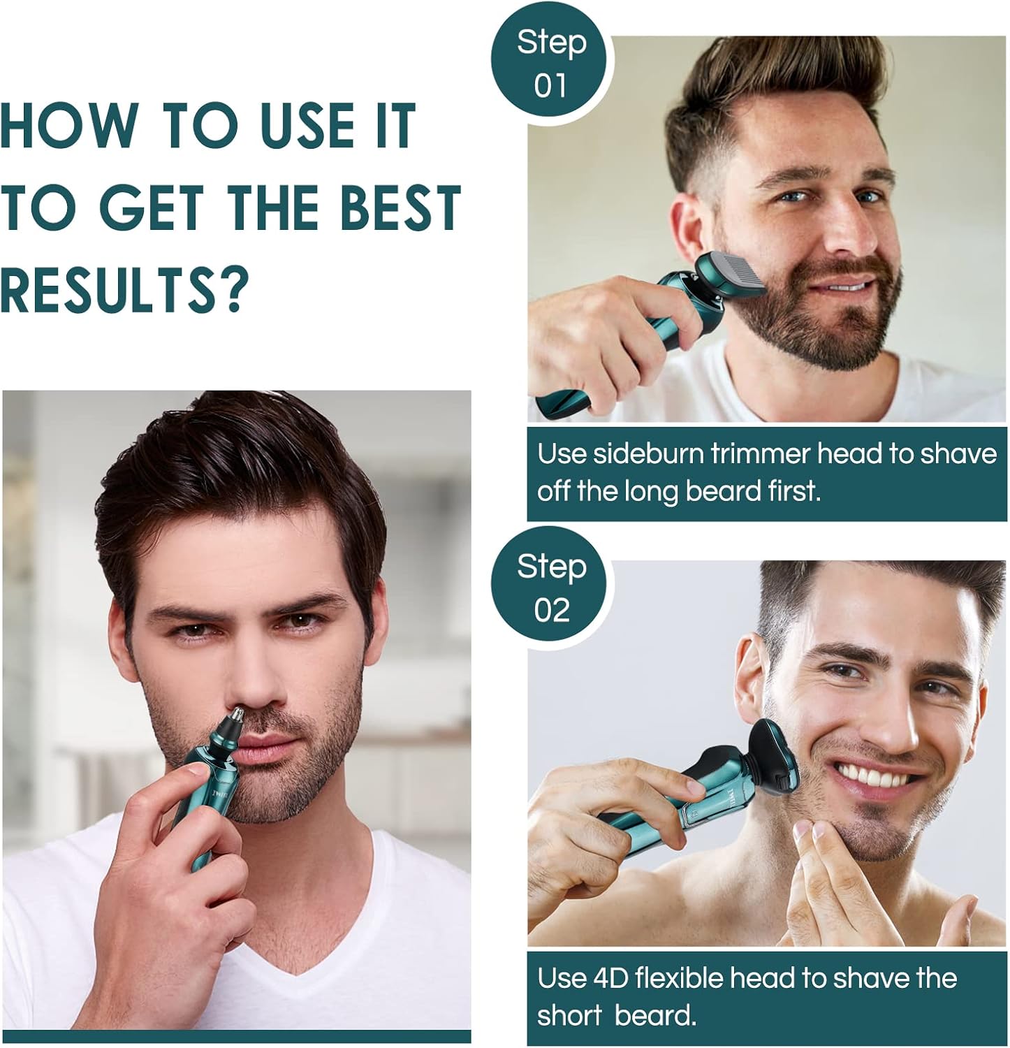 Detalle 2 de IWEEL Electric Razor 3 in 1, IPX7