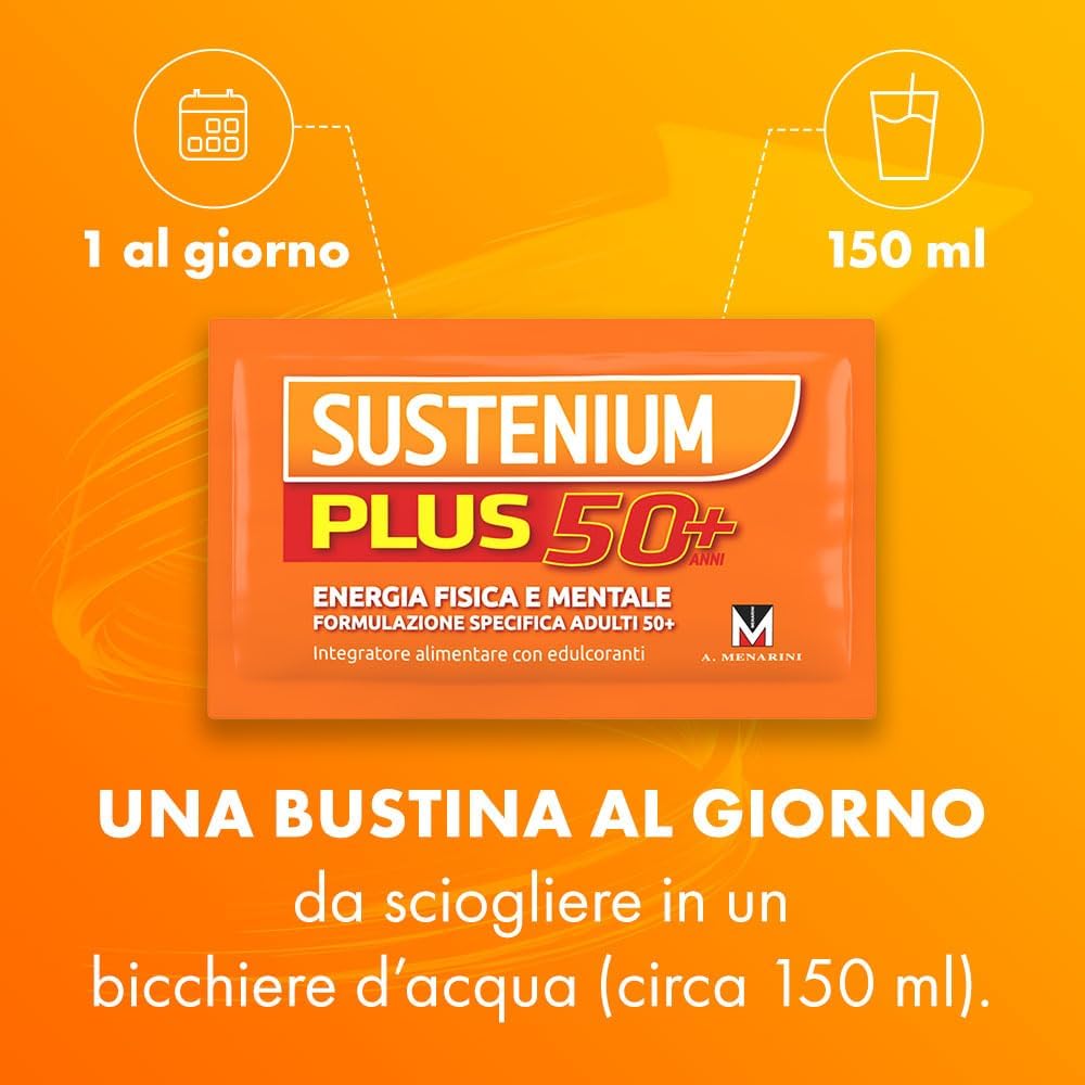Detalle 2 de Sustenium Plus 50+ integratore energizzante 2 confezioni 💊