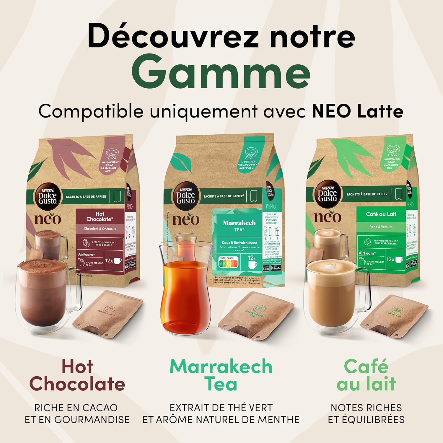 Thumbnail 3 de NESCAFÉ Dolce Gusto NEO Hot Chocolate – 60 sachets (5 x 12)