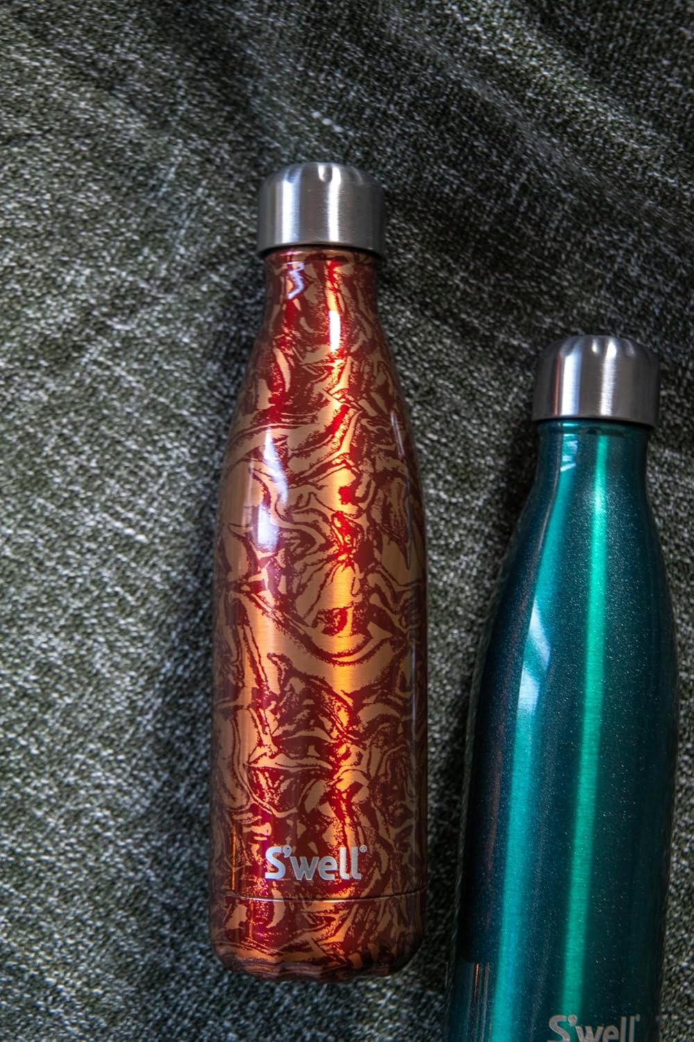 Detalle de S'well Original Green Sapphire 500ml Insulated Stainless Steel Bottle