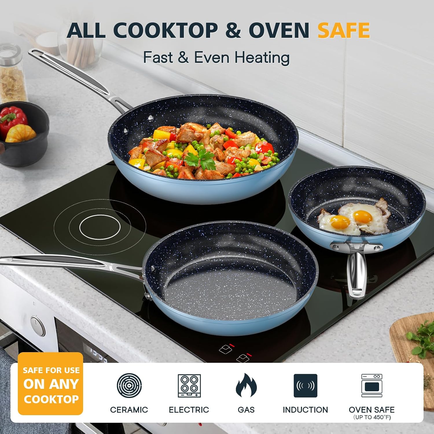 Thumbnail 4 de Nuwave 3-Piece Frying Pan Set