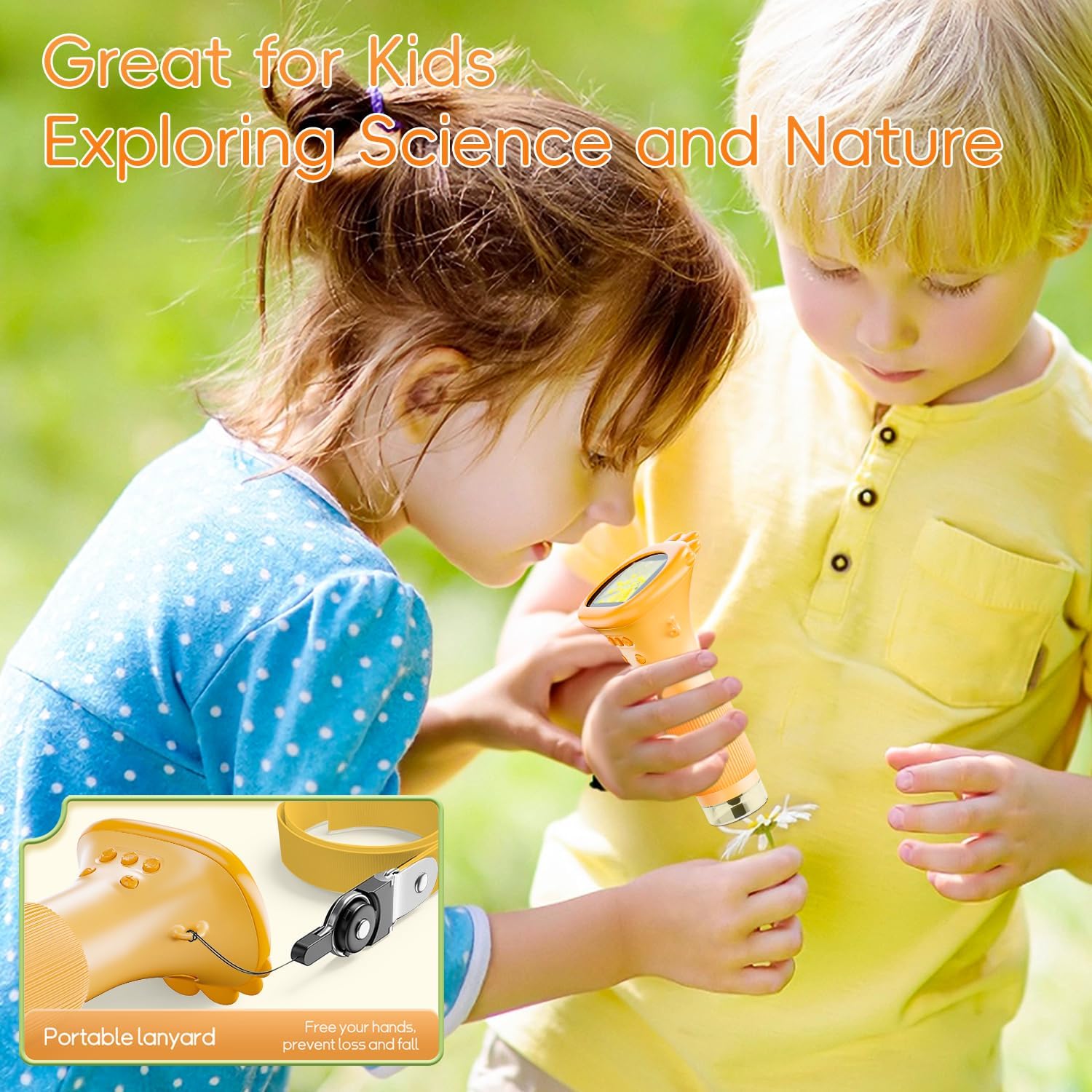 Detalle 2 de SKYBASIC 1000X Kids Handheld Microscope